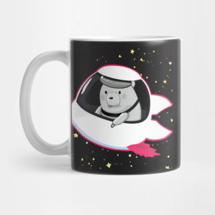 Space Capybara Cartoon Mug